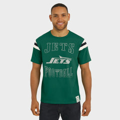 Darius Rucker Collection Football Stripe Sleeve T-Shirt - New York Jets