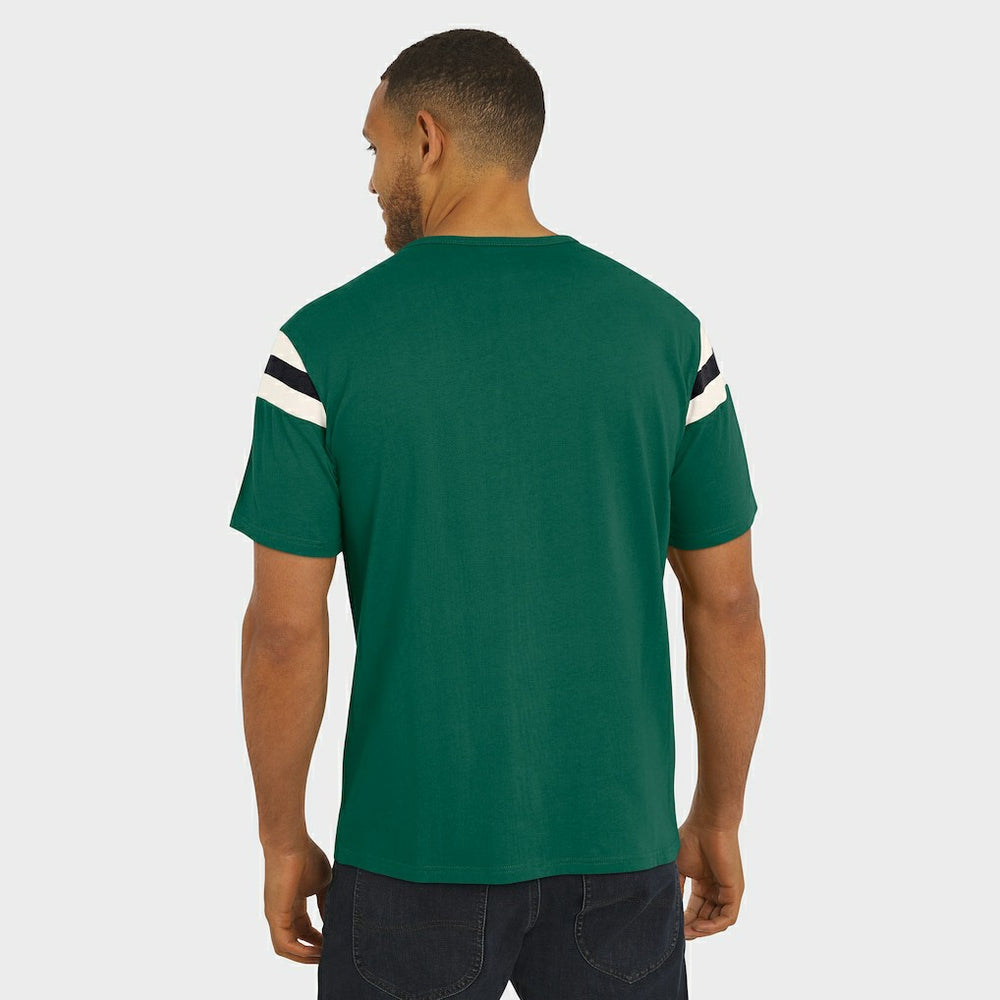 Darius Rucker Collection Football Stripe Sleeve T-Shirt - New York Jets