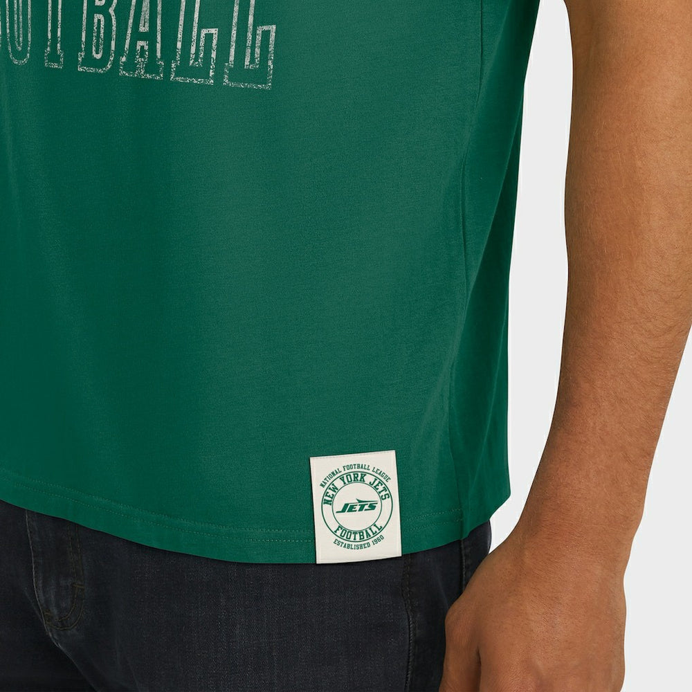 Darius Rucker Collection Football Stripe Sleeve T-Shirt - New York Jets