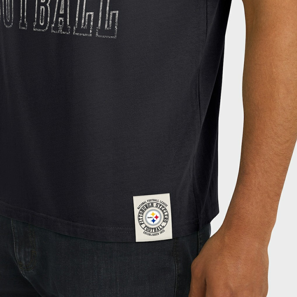 Darius Rucker Collection Football Stripe Sleeve T-Shirt - Pittsburgh Steelers
