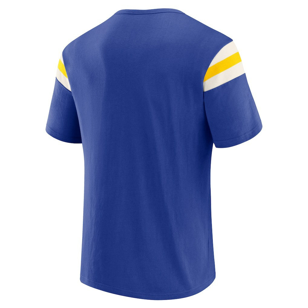 Darius Rucker Collection Football Stripe Sleeve T-Shirt - Los Angeles Rams