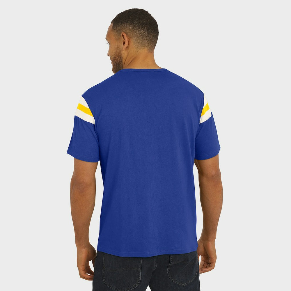 Darius Rucker Collection Football Stripe Sleeve T-Shirt - Los Angeles Rams