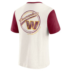 Darius Rucker Collection Henley Colorblock Slub Pocket T-Shirt - Washington Commanders