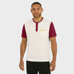 Darius Rucker Collection Henley Colorblock Slub Pocket T-Shirt - Washington Commanders