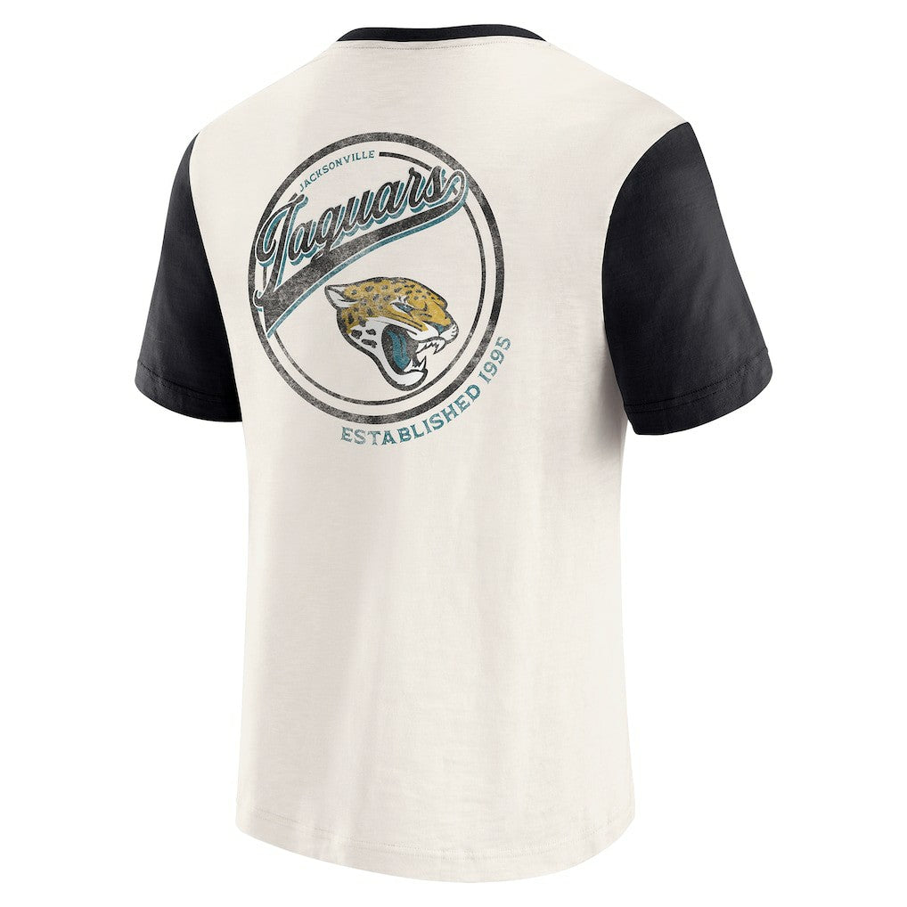 Darius Rucker Collection Henley Colorblock Slub Pocket T-Shirt - Jacksonville Jaguars