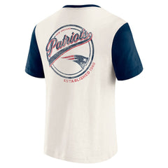 Darius Rucker Collection Henley Colorblock Slub Pocket T-Shirt - New England Patriots