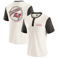 Darius Rucker Collection Henley Colorblock Slub Pocket T-Shirt - Tampa Bay Buccaneers