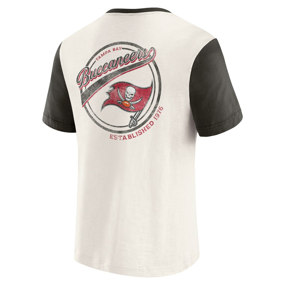 Darius Rucker Collection Henley Colorblock Slub Pocket T-Shirt - Tampa Bay Buccaneers