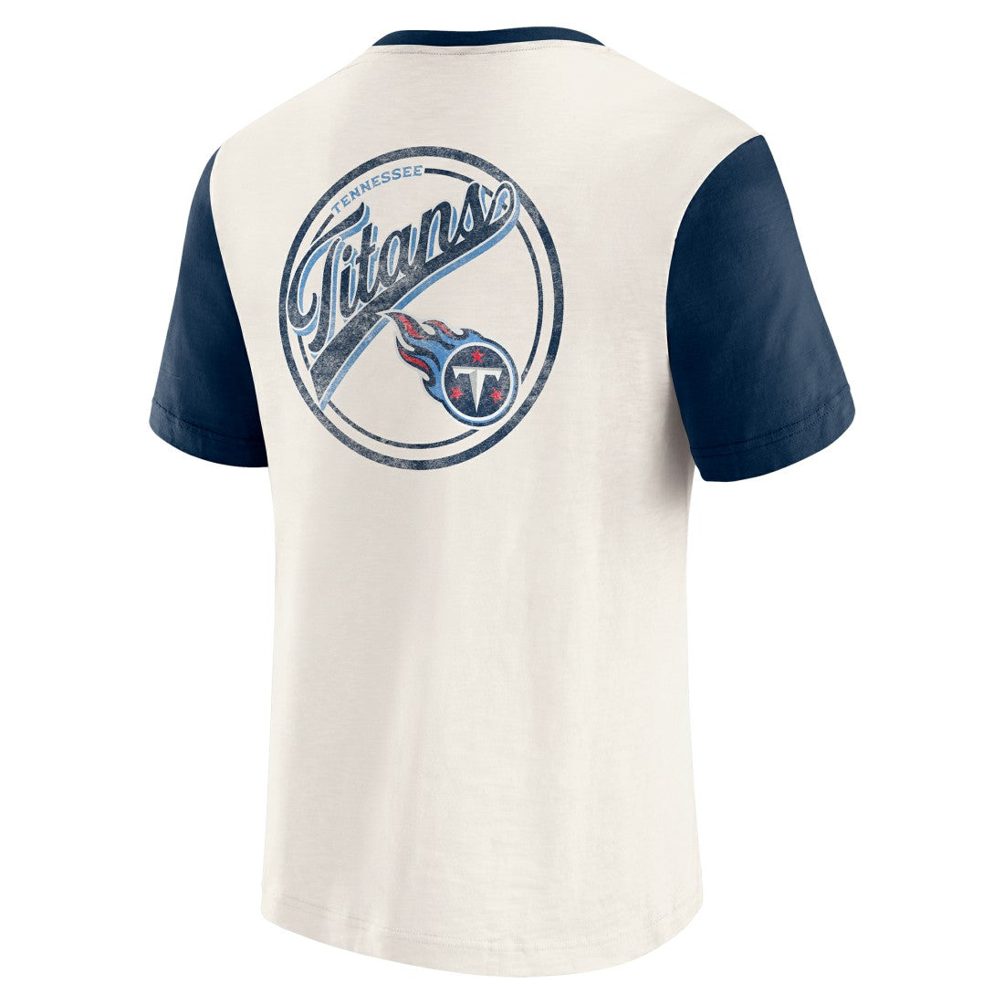 Darius Rucker Collection Henley Colorblock Slub Pocket T-Shirt - Tennessee Titans