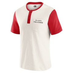 Darius Rucker Collection Henley Colorblock Slub Pocket T-Shirt - Atlanta Falcons