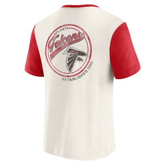 Darius Rucker Collection Henley Colorblock Slub Pocket T-Shirt - Atlanta Falcons