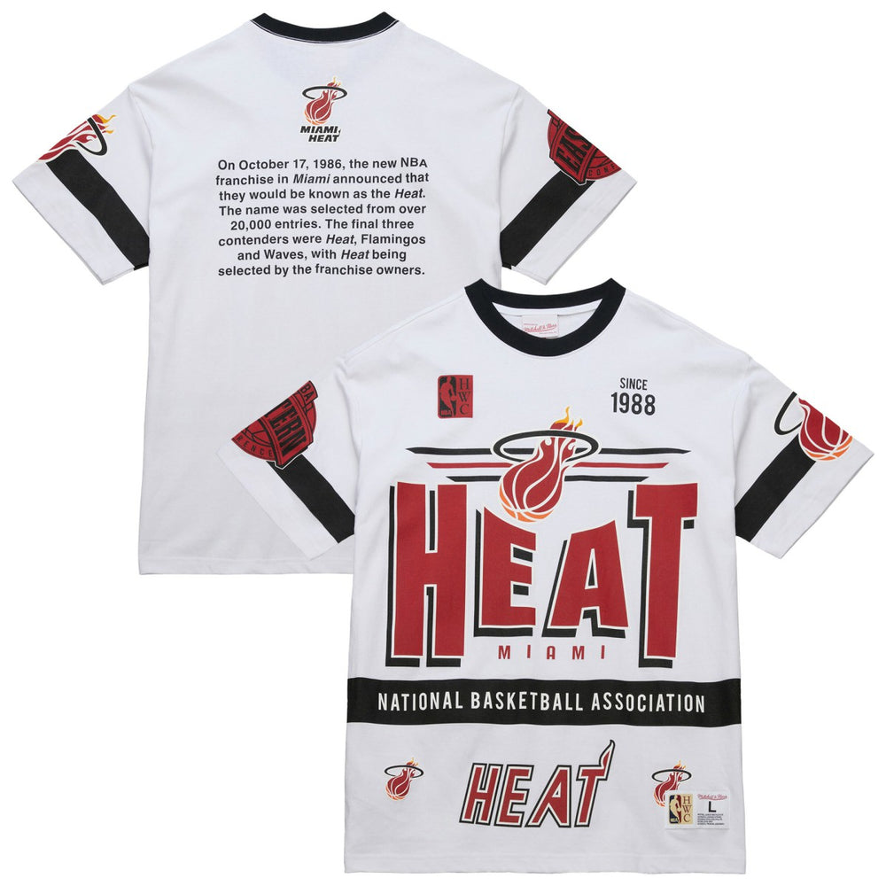 NBA Miami Heat Unisex Hardwood Classics Vintage Team Origins Premium T-Shirt