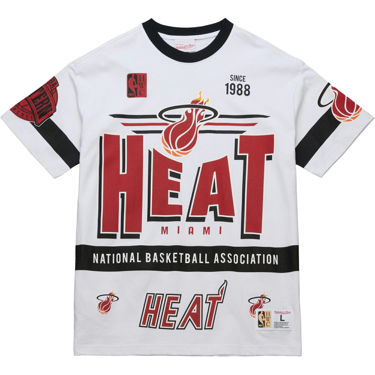 NBA Miami Heat Unisex Hardwood Classics Vintage Team Origins Premium T-Shirt