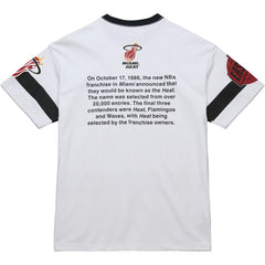 NBA Miami Heat Unisex Hardwood Classics Vintage Team Origins Premium T-Shirt