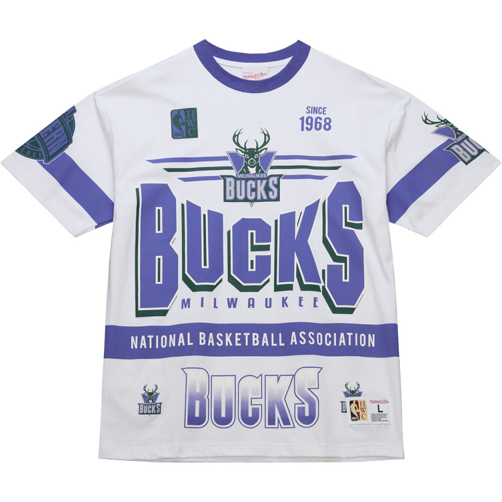 NBA Milwaukee Bucks Unisex Hardwood Classics Vintage Team Origins Premium T-Shirt
