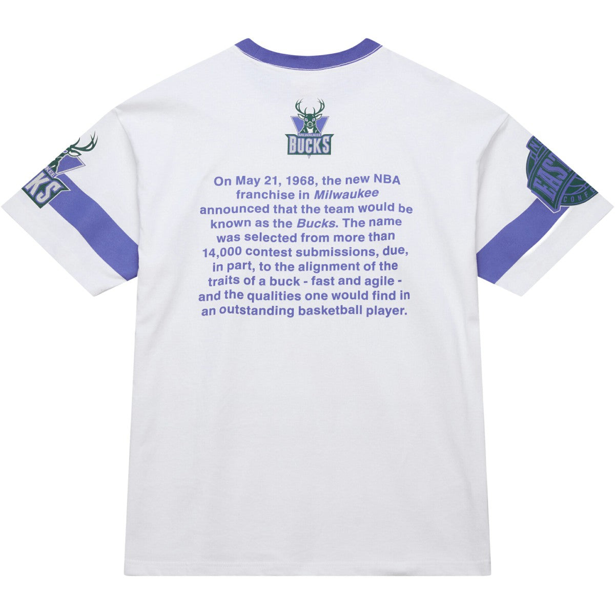 NBA Milwaukee Bucks Unisex Hardwood Classics Vintage Team Origins Premium T-Shirt