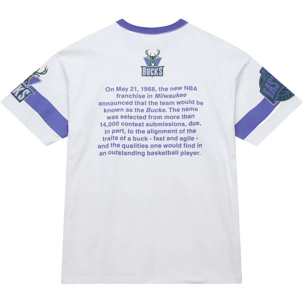 NBA Milwaukee Bucks Unisex Hardwood Classics Vintage Team Origins Premium T-Shirt