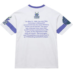 NBA Milwaukee Bucks Unisex Hardwood Classics Vintage Team Origins Premium T-Shirt