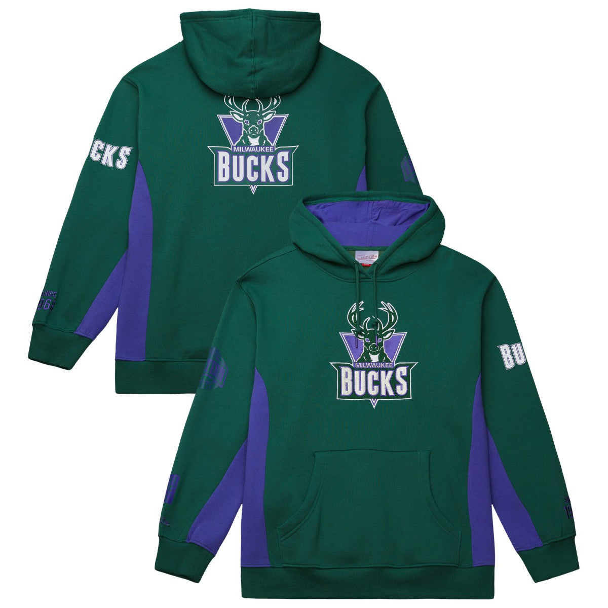 NBA Milwaukee Bucks Hardwood Classics Team Origins Fleece Pullover Hoodie