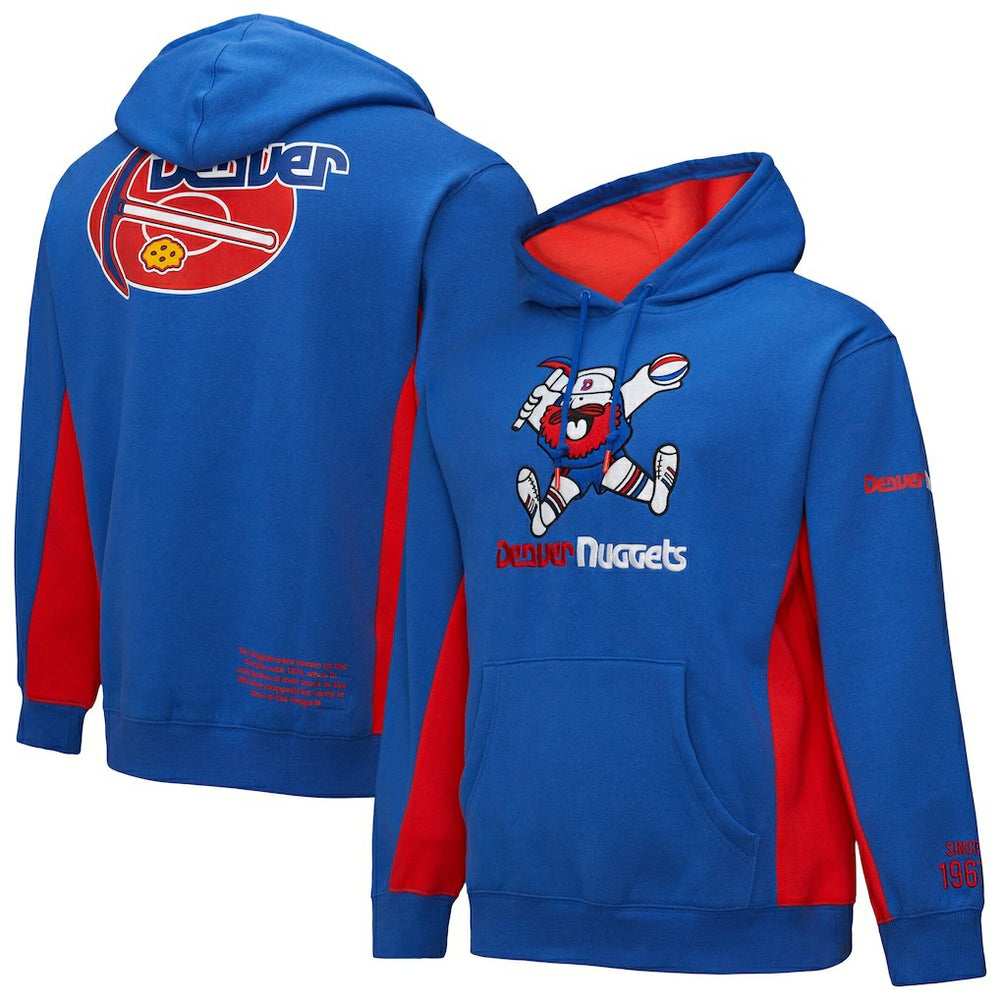 NBA Denver Nuggets Hardwood Classics Team Origins Fleece Pullover Hoodie sale