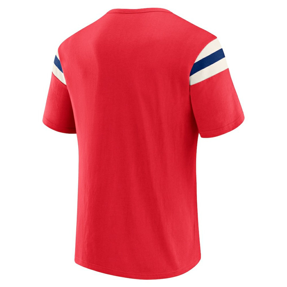 MLB Philadelphia Phillies Darius Rucker Collection by Fanatics Distressed Sleeve Stripe T-Shirt
