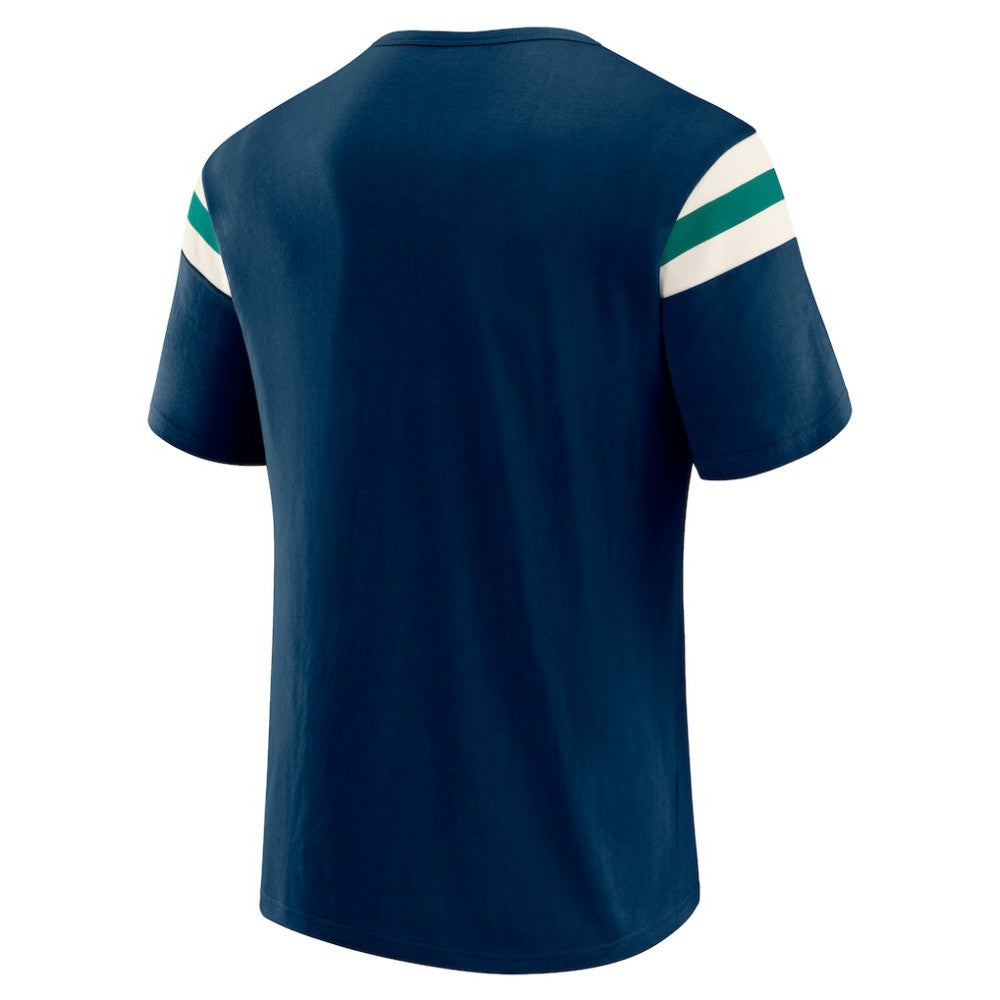 MLB Seattle Mariners Darius Rucker Collection by Fanatics Distressed Sleeve Stripe T-Shirt