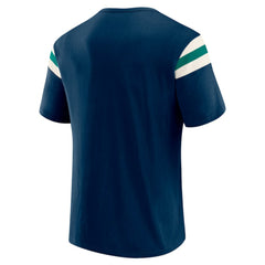 MLB Seattle Mariners Darius Rucker Collection by Fanatics Distressed Sleeve Stripe T-Shirt