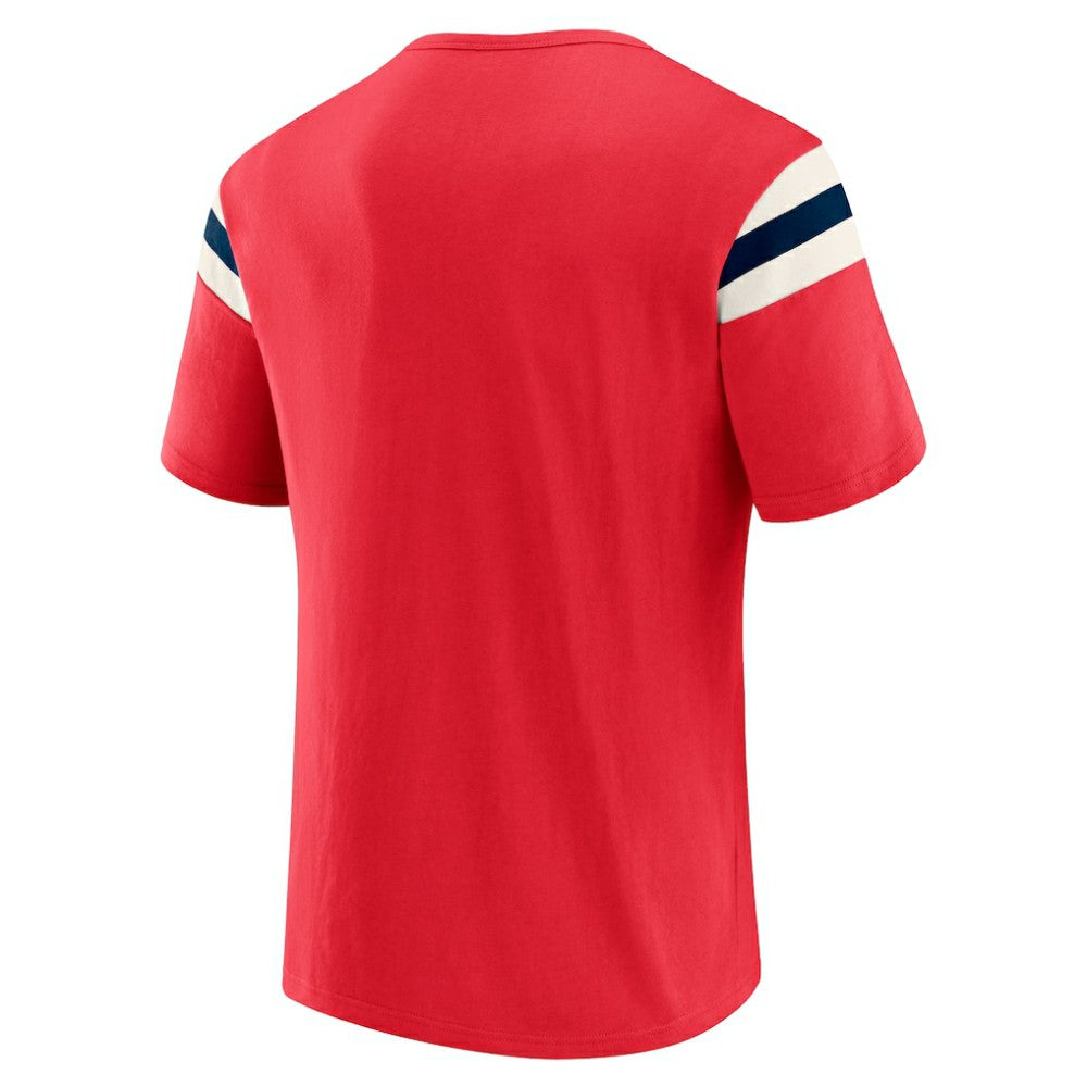 MLB St. Louis Cardinals Darius Rucker Collection by Fanatics Distressed Sleeve Stripe T-Shirt