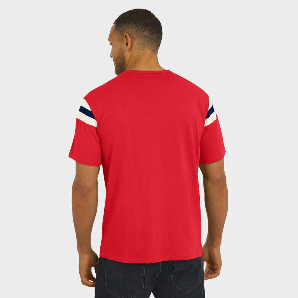 MLB St. Louis Cardinals Darius Rucker Collection by Fanatics Distressed Sleeve Stripe T-Shirt