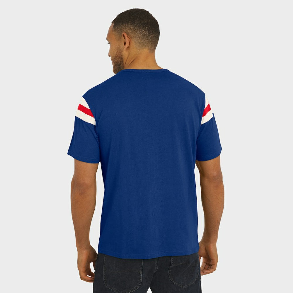 MLB Chicago Cubs Darius Rucker Collection by Fanatics Distressed Sleeve Stripe T-Shirt
