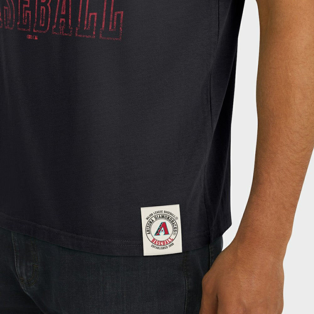 MLB Arizona Diamondbacks Darius Rucker Collection by Fanatics Distressed Sleeve Stripe T-Shirt