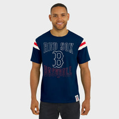 MLB Boston Red Sox Darius Rucker Collection by Fanatics Distressed Sleeve Stripe T-Shirt