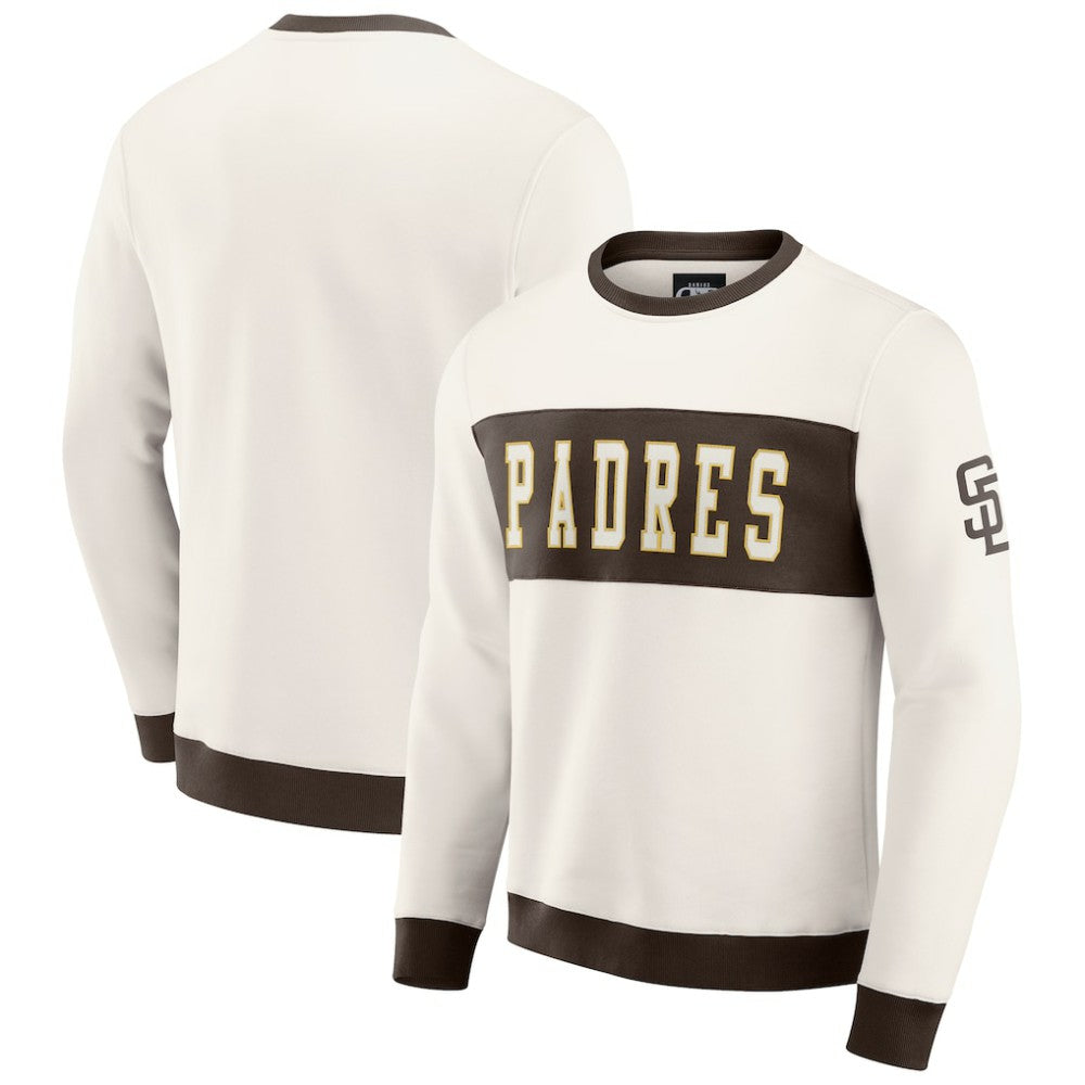 MLB San Diego Padres Darius Rucker Collection by Fanatics Colorblock Crewneck Sweatshirt