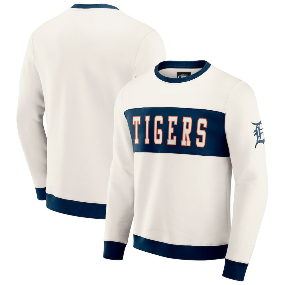 MLB Detroit Tigers Darius Rucker Collection by Fanatics Colorblock Crewneck Sweatshirt