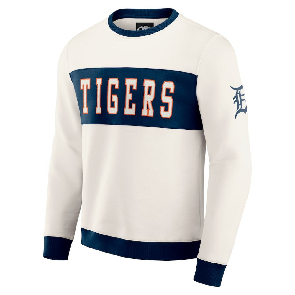 MLB Detroit Tigers Darius Rucker Collection by Fanatics Colorblock Crewneck Sweatshirt