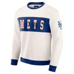 MLB New York Mets Darius Rucker Collection by Fanatics Colorblock Crewneck Sweatshirt