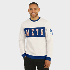 MLB New York Mets Darius Rucker Collection by Fanatics Colorblock Crewneck Sweatshirt