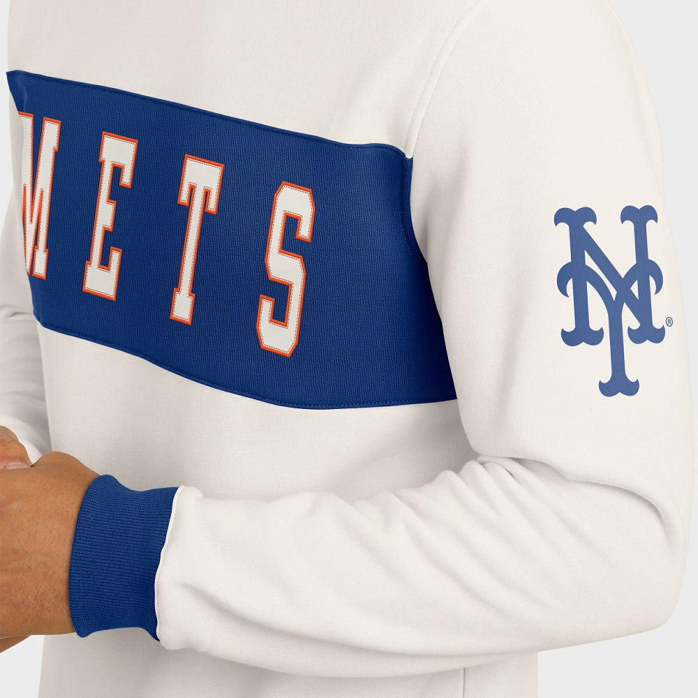 MLB New York Mets Darius Rucker Collection by Fanatics Colorblock Crewneck Sweatshirt