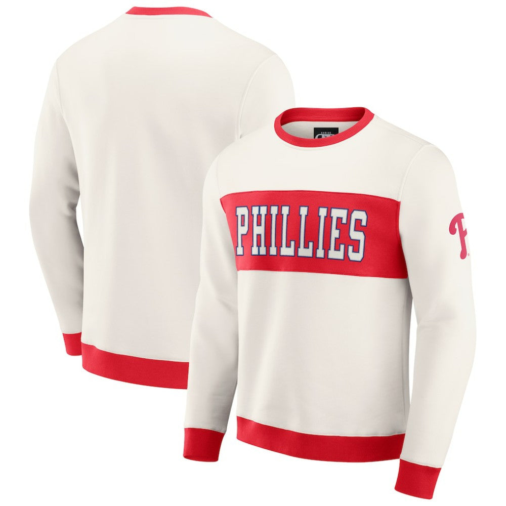 MLB Philadelphia Phillies Darius Rucker Collection by Fanatics Colorblock Crewneck Sweatshirt