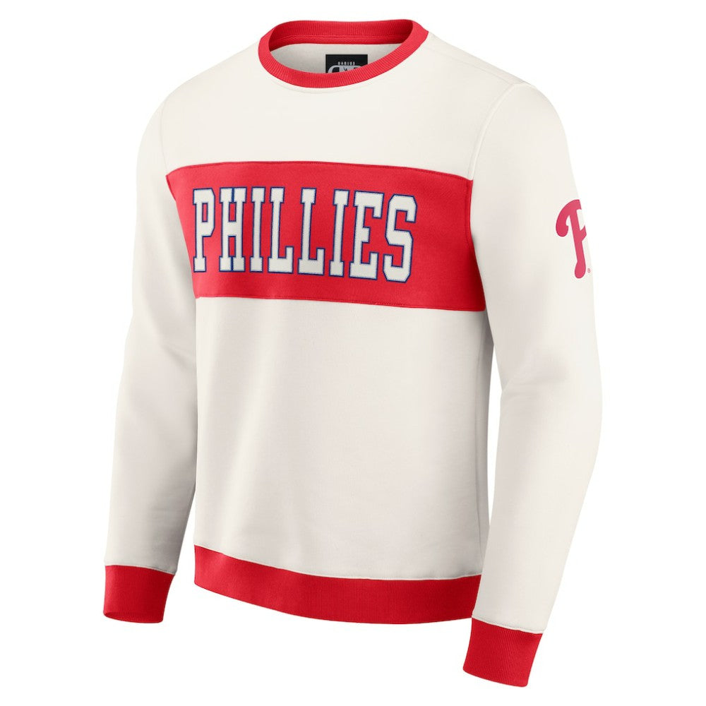 MLB Philadelphia Phillies Darius Rucker Collection by Fanatics Colorblock Crewneck Sweatshirt