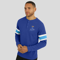 MLB Kansas City Royals Darius Rucker Collection by Fanatics Waffle-Knit Raglan Long Sleeve Henley T-Shirt
