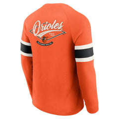 MLB Baltimore Orioles Darius Rucker Collection by Fanatics Waffle-Knit Raglan Long Sleeve Henley T-Shirt