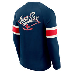 MLB Boston Red Sox Darius Rucker Collection by Fanatics Waffle-Knit Raglan Long Sleeve Henley T-Shirt