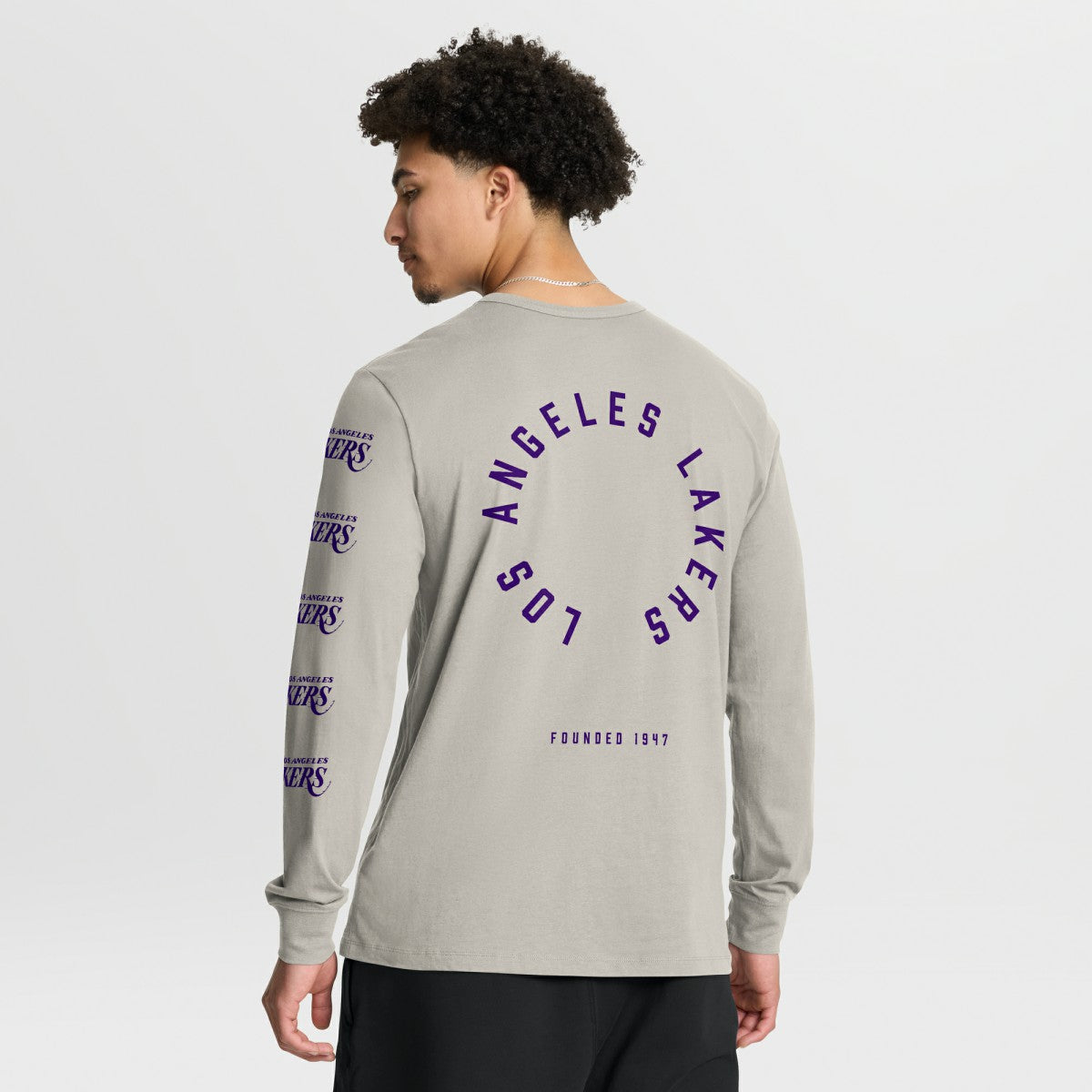 NBA Los Angeles Lakers Crossover Collection Ball Screen Action Premium Long Sleeve T-Shirt