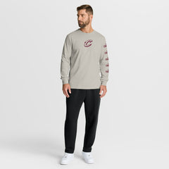 NBA Cleveland Cavaliers Crossover Collection Ball Screen Action Premium Long Sleeve T-Shirt sale