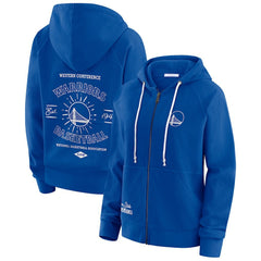 NBA Golden State Warriors WEAR by Erin Andrews Women's Vintage Full-Zip Raglan Hoodie sale