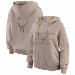 NBA Milwaukee Bucks WEAR by Erin Andrews Women's Washed Pullover Crewdie