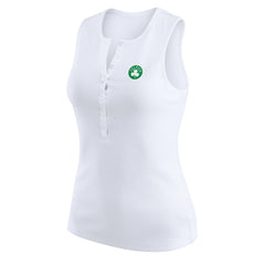 NBA Boston Celtics WEAR by Erin Andrews Women's Rib-Knit Henley Tank Top