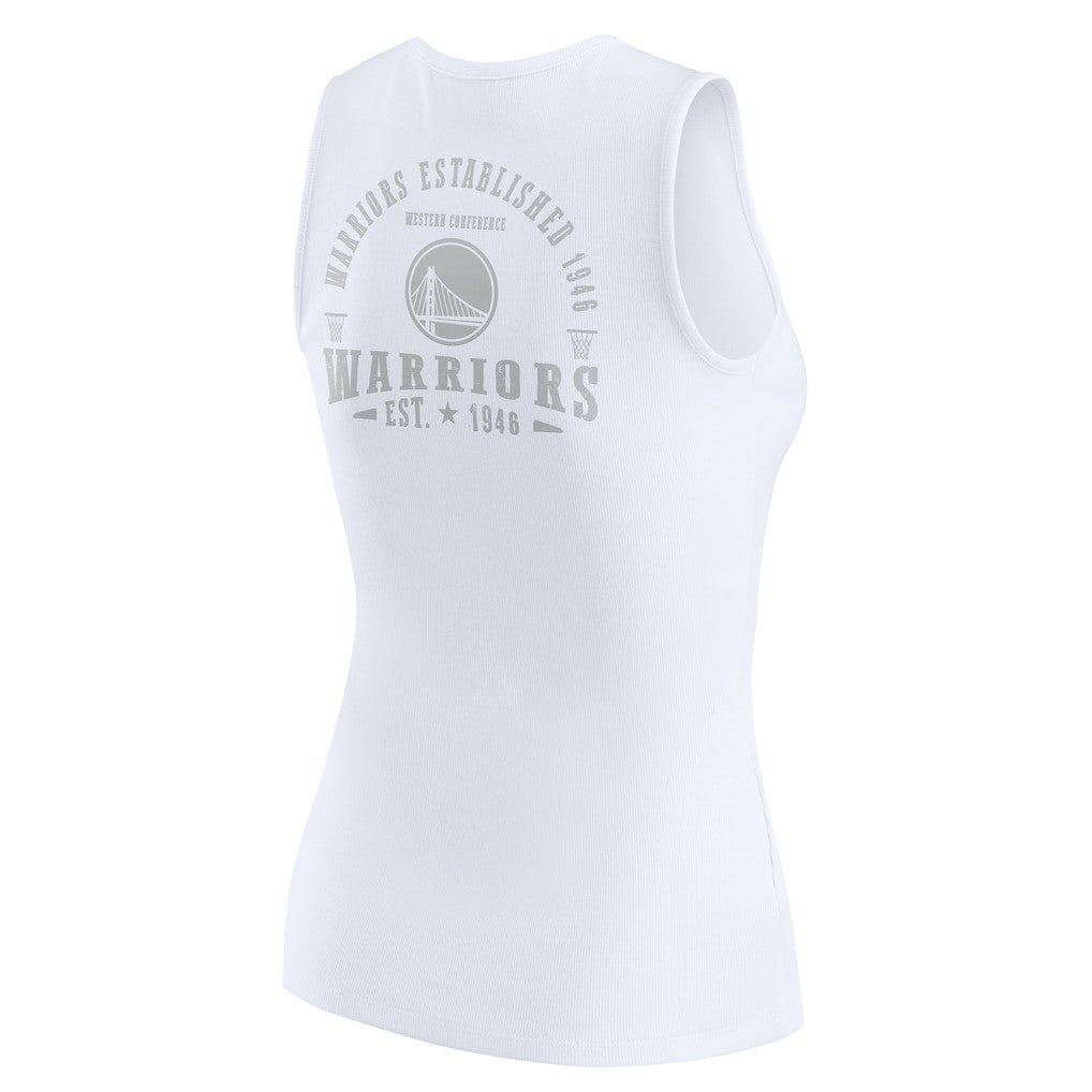 NBA Golden State Warriors WEAR by Erin Andrews Women's Rib-Knit Henley Tank Top sale