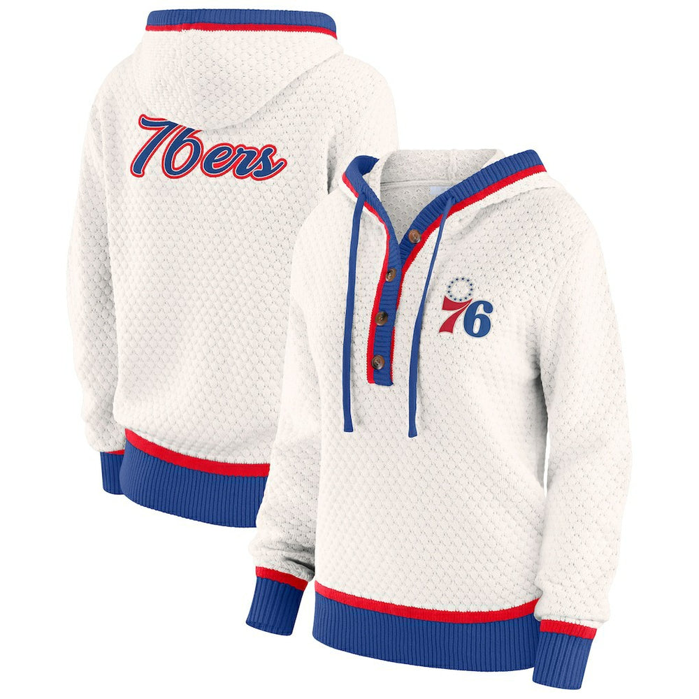 NBA Philadelphia 76ers WEAR by Erin Andrews Women's Plus Size Hoodie Sweater